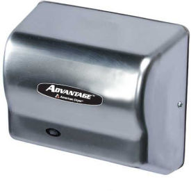 American Dryer Advantage Series Hand Dryer W/ Universal Voltage, AD90-SS, Stainless Steel