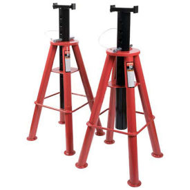 Sunex Tools 10 Ton Height Pin Type Jack Stands, Steel Base, Pair