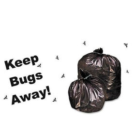 Stout Insect Repellant Bags, 33 x 45, Black, 2.00 Mil, Flat Pk, 80/CS