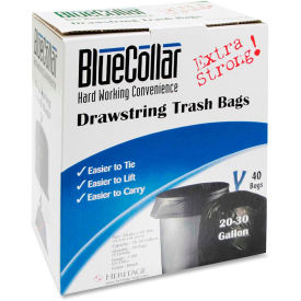 Heritage Bag Super Tough 30 Gallon Trash Bags, Black 1.00 Mil
