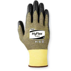 HyFlex® Cut Resistant Gloves, Black Nitrile Palm Coat, XL, 1 Pair - Pkg Qty 12