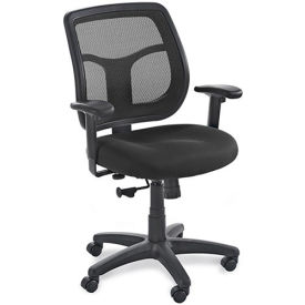 EUROTECH Apollo Mesh Back Task Chair - 18-21-1/2" Seat Height - Black