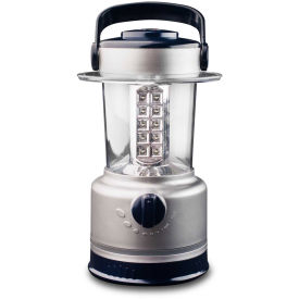 Power By GoGreen 30 LED Lantern, Plastic, Silver - Pkg Qty 2