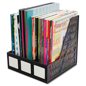 Advantus AVT34091 Literature File, Three Slots, Black