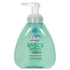 Dial Professional Basics Hypoallergenic Foaming Hand Wash, Honeysuckle Scent, 15.2 oz, 4/Carton