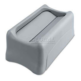 Rubbermaid RCP267360GY Swing Lid for Slim Jim Waste Container, Gray