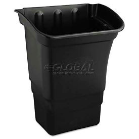 Rubbermaid RCP335388BLA Optional Utility Cart Refuse/Utility Bin,Rectangular,8gal,Black