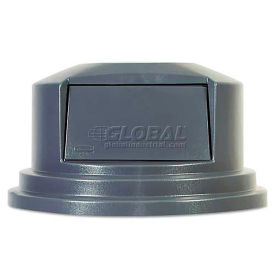 Rubbermaid RCP265788GY Round Brute Dome Top Lid for 55 gal Waste Containers,27 1/4" Diameter