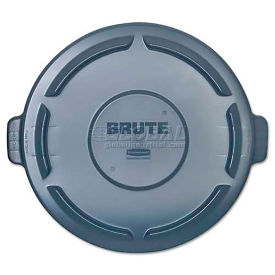 Rubbermaid RCP264560GY Vented Round Brute Lid, 24 1/2 x 1 1/2, Gray