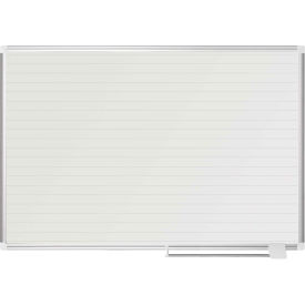 MasterVision Magnetic Ruled Planner, White, 48 x 36