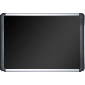 MasterVision Soft-Touch Corkboard, Black Fabric, 36"W x 24"H
