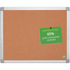 MasterVision Earth Cork Board, Silver/Gray Frame, 36"W x 24"H