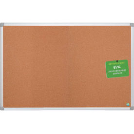 MasterVision Earth Cork Board, Silver/Gray Frame, 72"W x 48"H