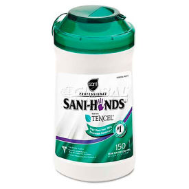 Sani Professional San-Hands II Sanitizing Wipes, 5" X 6", White, 150/Can, NICP43572
