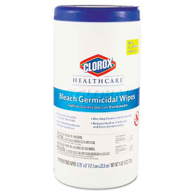 Clorox Healthcare 35309 Germicidal Wipes, 6 3/4 X 9, Unscented, 70/Canister