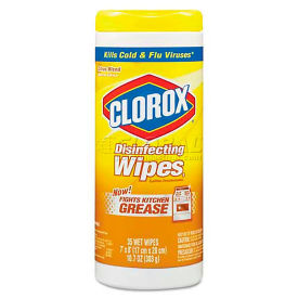 Clorox 1594 Disinfecting Wipes, 7 x 8, Citrus Blend, 35 Wipes/Canister, COX01593EA