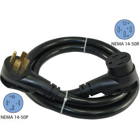 30-Ft 50-Amp RV Straight Blade Extension Cord with NEMA 14-50P/R and Ergo Grip