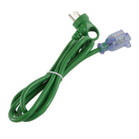 6', 13A, 16/3 SJT I-Ring Indoor Extension Cord with Glow Indicator, NEMA 5-15P/R