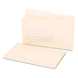 Universal File Folders, 1/2 Cut, One-Ply Top Tab, Legal, Manila, 100/Box