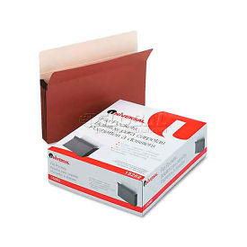 Universal 5-1/4" Expansion File Pockets, Straight Tab, Letter, Redrope/Manila, 10/Box