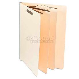 Universal Manila End Tab Folders with Full Cut, Letter, Six-Section, 10/Box
