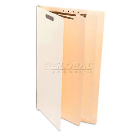 Universal Manila End Tab Folders with Full Cut, Legal, Six-Section, 10/Box