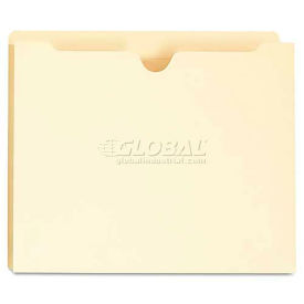 Universal Manila File Jackets with Reinforced Tabs, 1" Expansion, Letter