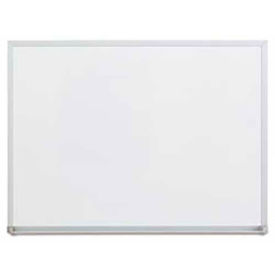 Dry-Erase Board, Satin Aluminum Frame, 24"W x 18"H, White Melamine