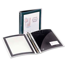 Avery Flexi-View Round-Ring Presentation View Binder, 1-1/2" Capacity, Black