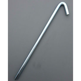 Zinc Plated Hook Stake, 18"L, Unpainted