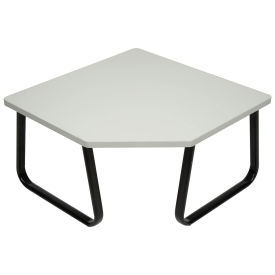 Global Industrial Corner Coffee Table, Gray Top, 30" x 30"