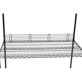 Nexel Ledge for Wire Shelves, Black Epoxy, 48"L x 4"H