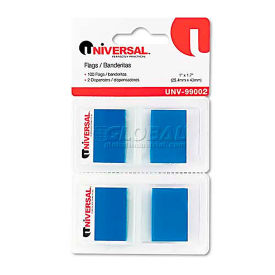 Universal Page Flags, Blue, 50 Flags/Dispenser, 2 Dispensers/Pack