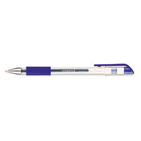 Universal Roller Ball Stick Gel Pen, Blue Ink, Medium, Dozen