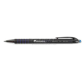 Universal Comfort Grip Ballpoint Retractable Pen, Blue Ink, Fine, Dozen