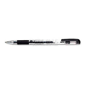 Universal Roller Ball Stick Gel Pen, Black Ink, Medium, Dozen