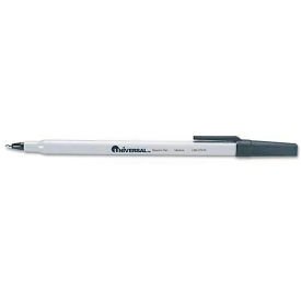 Universal One Economy Ballpoint Stick Oil-Based Pen, Black Ink, Medium, Dozen