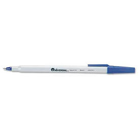 Universal Economy Ballpoint Stick Oil-Based Pen, Blue Ink, Medium, Dozen