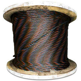 Advantage 250' 3/8" Diameter 6x37 IWRC Bright Wire Rope