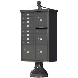 Vital CBU w/Vogue Traditional Accessories, 8 Mailboxes & 4 Parcel Lockers, Dark Bronze