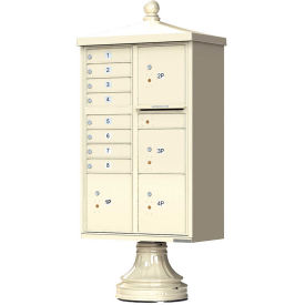 Vital CBU w/Vogue Traditional Accessories, 8 Mailboxes & 4 Parcel Lockers, Sandstone