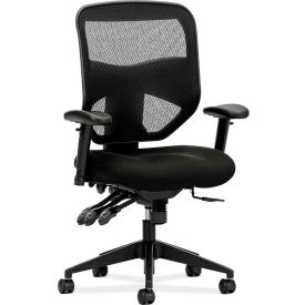 HON Mesh Task Chair, High Back, Black, Prominent Series