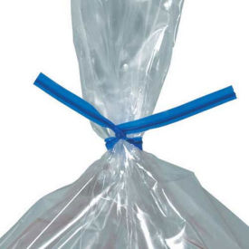 7"x5/32" Plastic Twist Ties, Blue, 2000 Pack