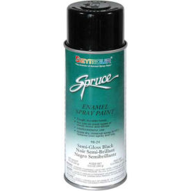 Spruce General Use Spray Paint 12 Oz. Satin Black 12 Cans/Case