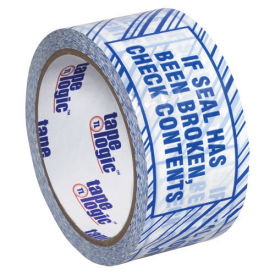 2"x110 Yds Security Tape  "If Seal Has Been Broken, Check Contents" - Pkg Qty 6
