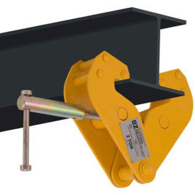 OZ Lifting OZ2BC Beam Clamp 2 Ton Cap., Fits Beam Flange Range 2.95"-9.05"