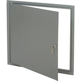 Multi Purpose Metal Access Panel, Key Lock, 24"Wx24"H, Gray
