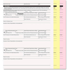 PM Company Digital Carbonless Paper 59106, 8-1/2" x 11", White/Canary/Pink, 2505/Carton