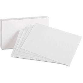 Oxford UnRule Index Cards 40, 4" x 6", White, 100/Pack