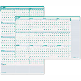 House of Doolittle Recycled Express Track Reversible/Erasable Yearly Wall Calendar, 24 x 37, 2024